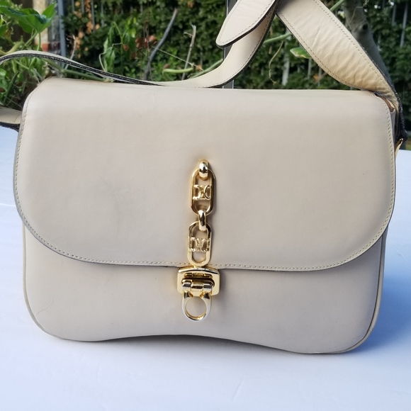 Vintage Rare CÉLINE TRIOMPHE Box Calf saddle shoulder crossbody handbag - Picture 6 of 16